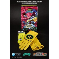 HL PRO KOTETSU JEEG ROBOT METAL BOX SET GUANTI/COLLANA GLOVES/NECKLACE M