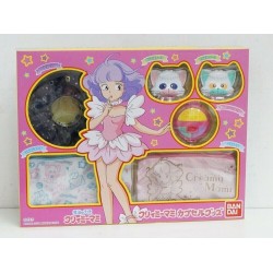 CREAMY MAMI Box Set di 2 Fermacapelli, Specchio, 2 Pochette, 2 Mini-Box Ufficiale Bandai