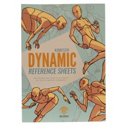 KIBBITZER DYNAMIC REFERENCE SHEETS KUDOS EDITORE MANUALE DISEGNO MANGA